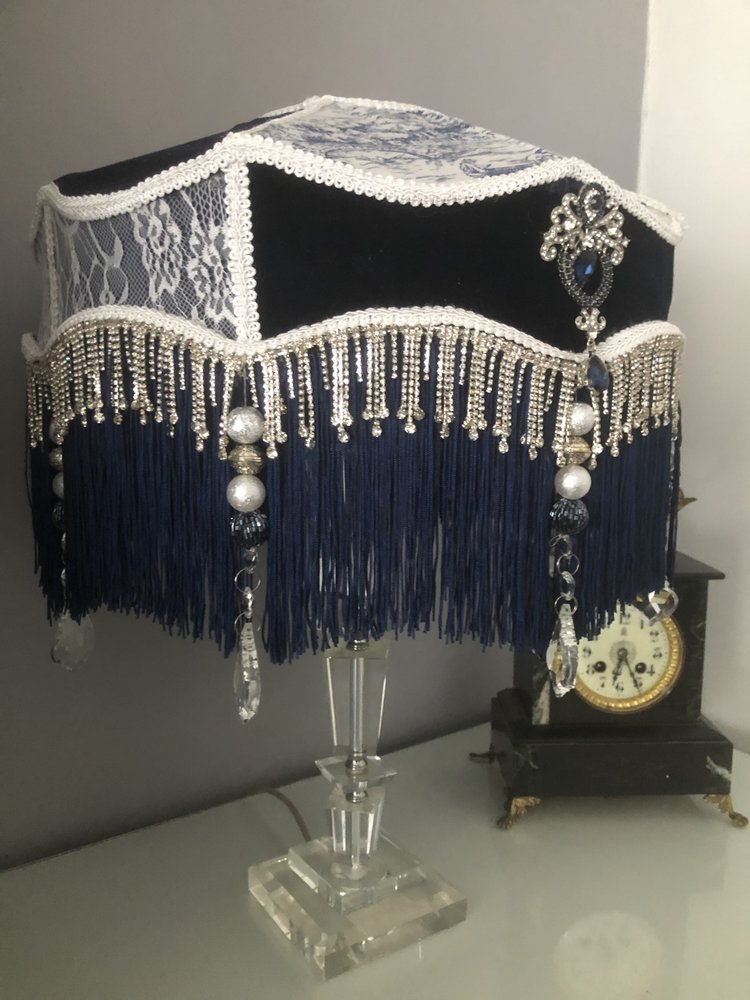 Victorian fringed Lampshade: The Anastasia parlour shade