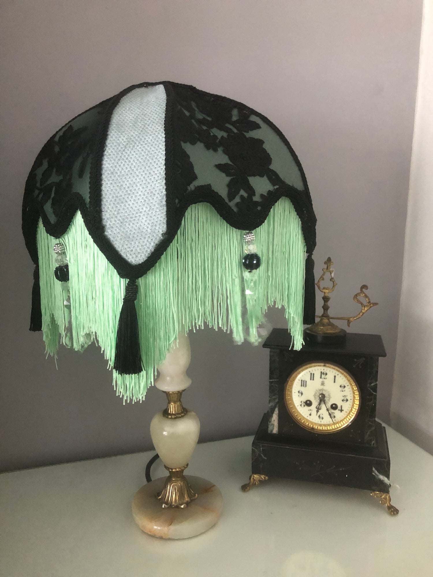 Victorian fringed Lampshades