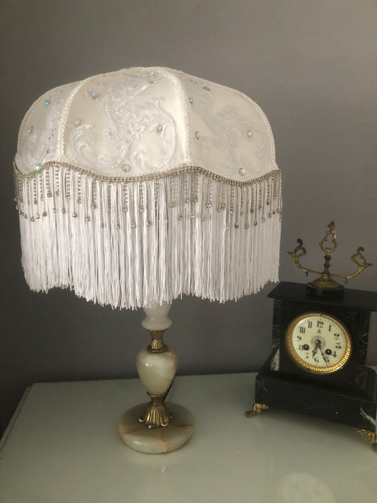 Art Deco Fringed Lampshade: The   Whitney