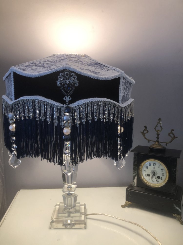Victorian fringed Lampshade: The Anastasia parlour shade