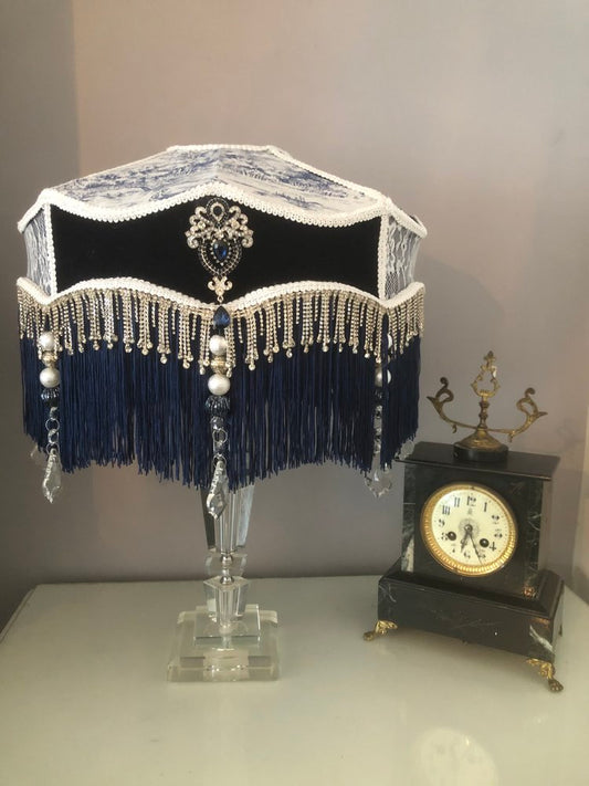 Victorian fringed Lampshade: The Anastasia parlour shade