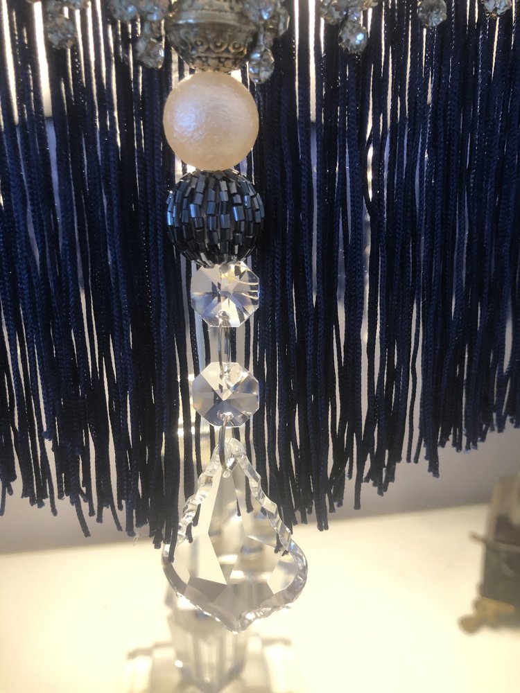 Victorian fringed Lampshade: The Anastasia parlour shade