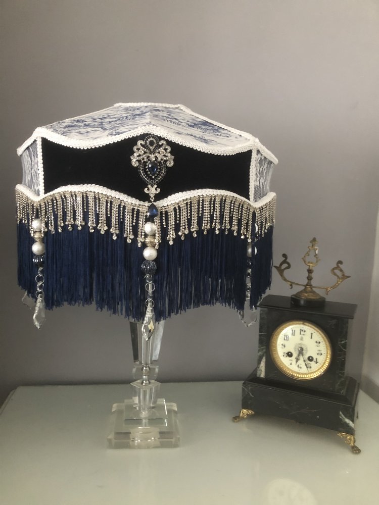 Victorian fringed Lampshade: The Anastasia parlour shade