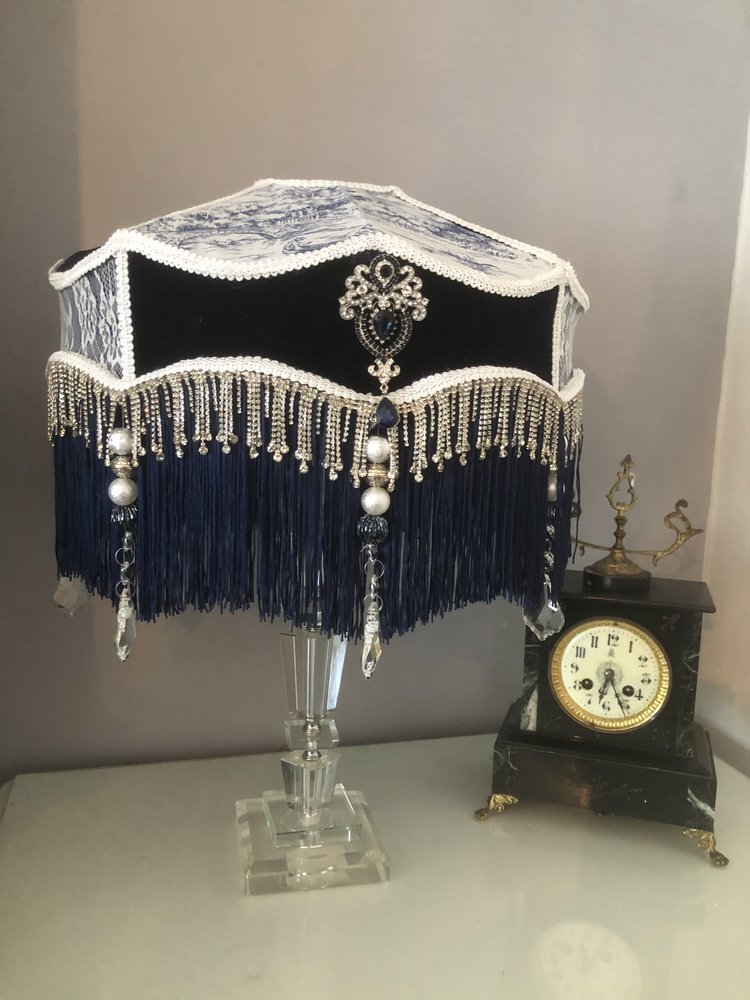 Victorian fringed Lampshade: The Anastasia parlour shade