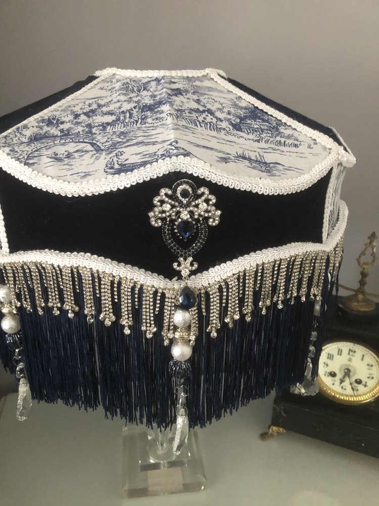 Victorian fringed Lampshade: The Anastasia parlour shade